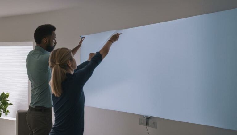 How to Hang Projector Screen Without Drilling