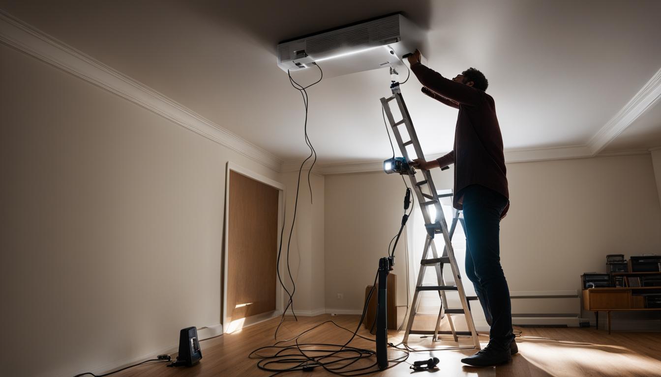 How to Run Power to Ceiling Mounted Projector