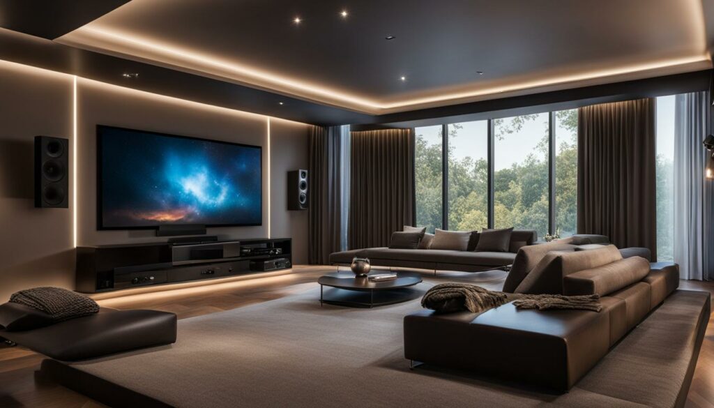 Sound options for projector-based home theater