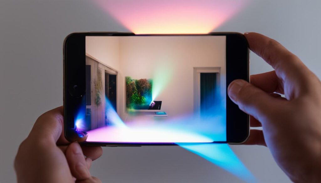 portable mini LED projector for iPhone